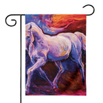 Colorful Horse Portrait Print House Flag
