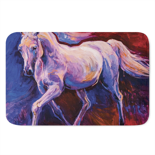 Colorful Horse Portrait Print Indoor Door Mat