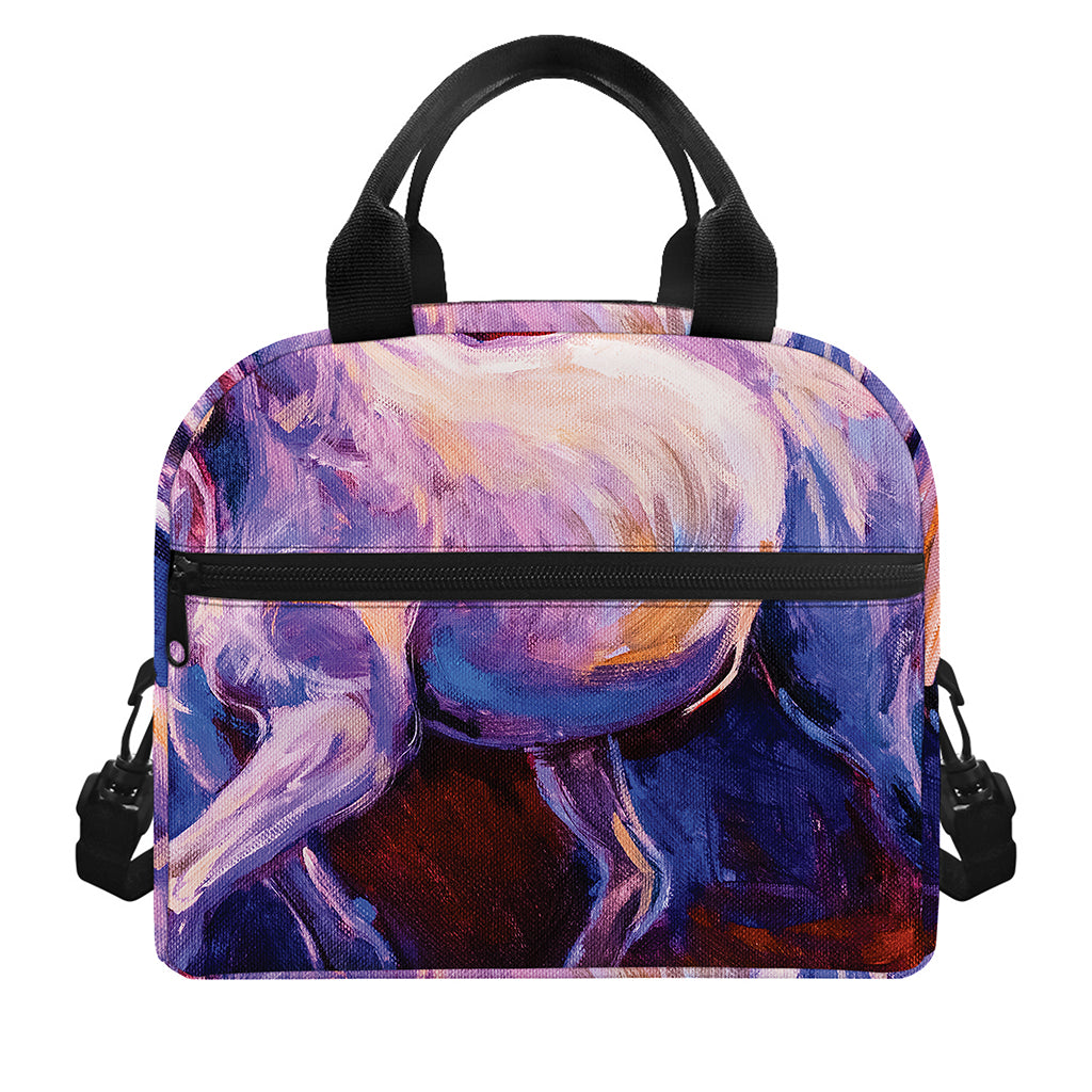 Colorful Horse Portrait Print Insulated Lunch Bag