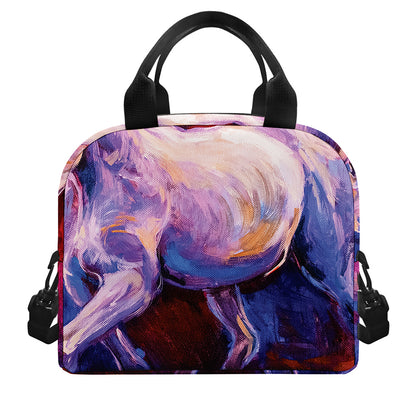 Colorful Horse Portrait Print Insulated Lunch Bag