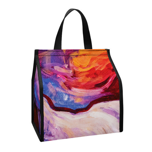 Colorful Horse Portrait Print Insulated Lunch Tote