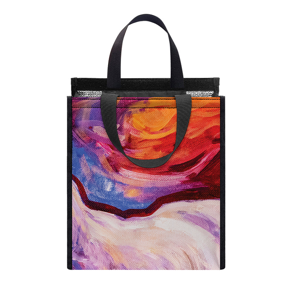 Colorful Horse Portrait Print Insulated Lunch Tote