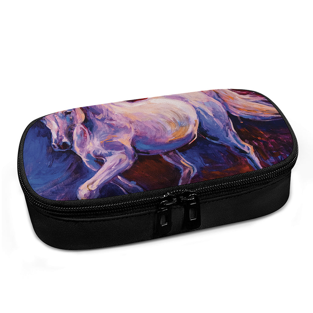 Colorful Horse Portrait Print Insulin Cooler Travel Case