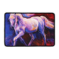 Colorful Horse Portrait Print Kitchen Mat