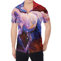 Colorful Horse Portrait Print Men's Shirt