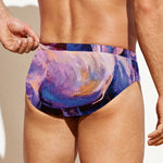 Colorful Horse Portrait Print Men's Swim Briefs