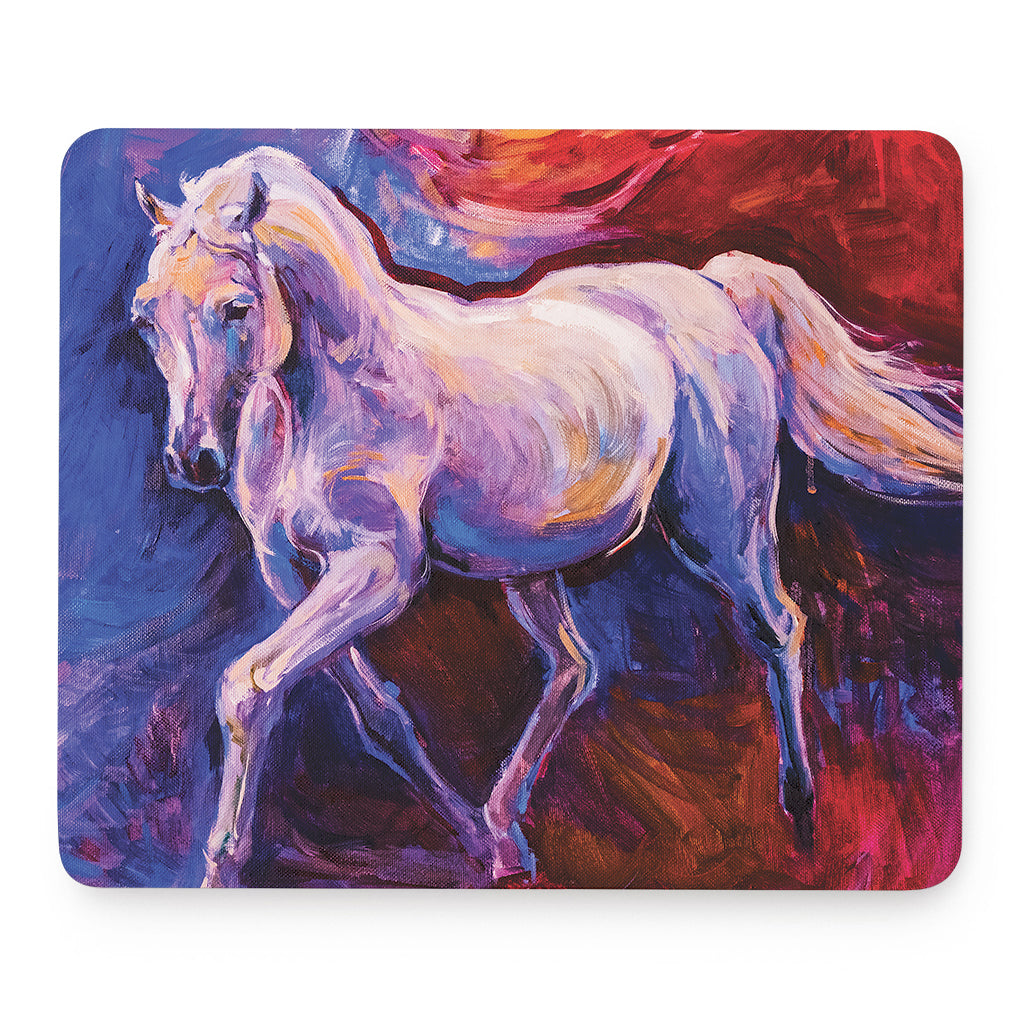 Colorful Horse Portrait Print Mouse Pad