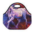 Colorful Horse Portrait Print Neoprene Lunch Bag