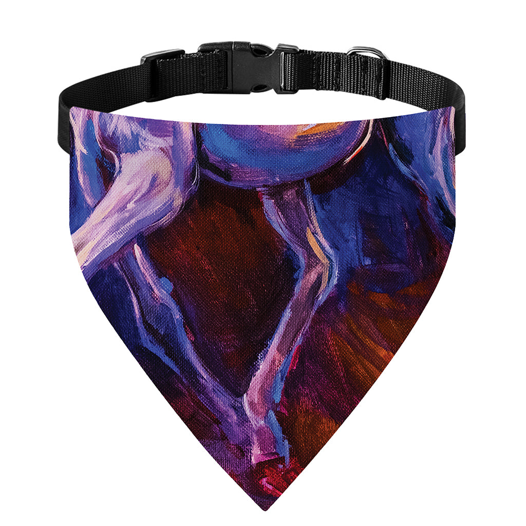 Colorful Horse Portrait Print Over The Collar Dog Bandana