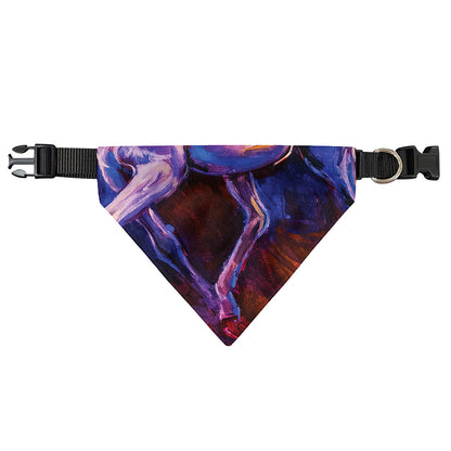 Colorful Horse Portrait Print Over The Collar Dog Bandana