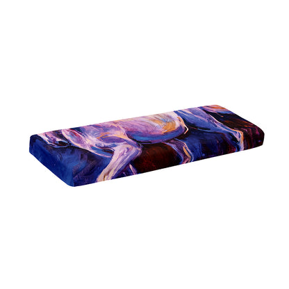 Colorful Horse Portrait Print Piano Keyboard Cover