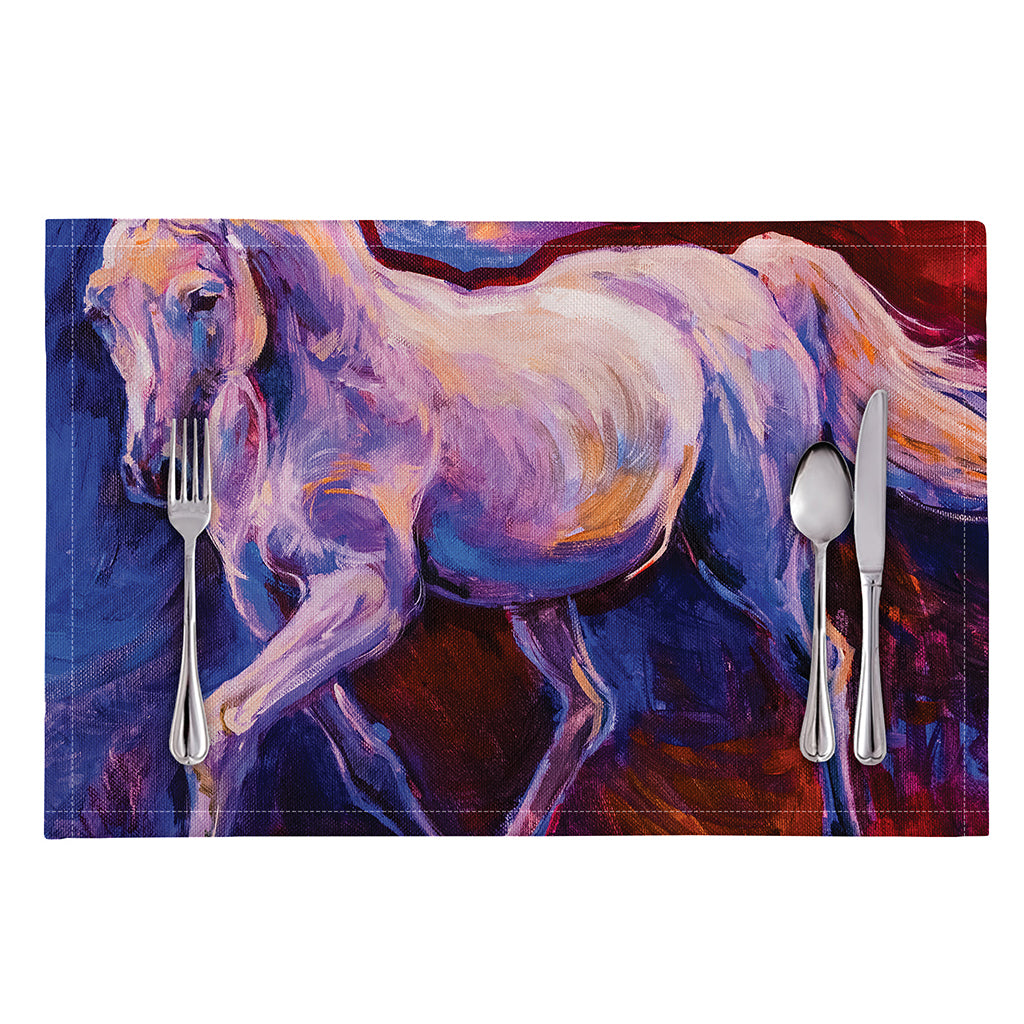 Colorful Horse Portrait Print Placemat
