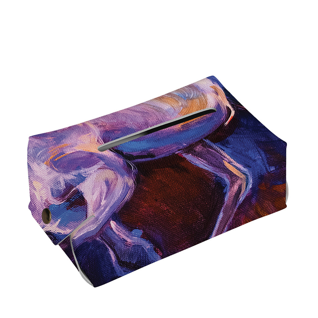 Colorful Horse Portrait Print Rectangle Tissue Box Cover