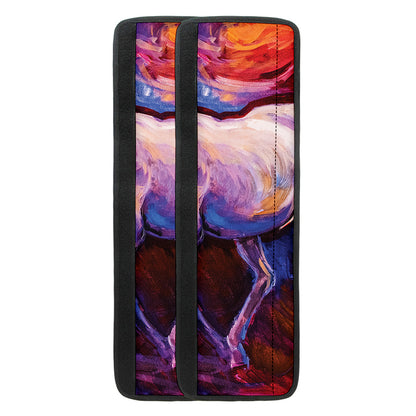 Colorful Horse Portrait Print Refrigerator Handle Covers