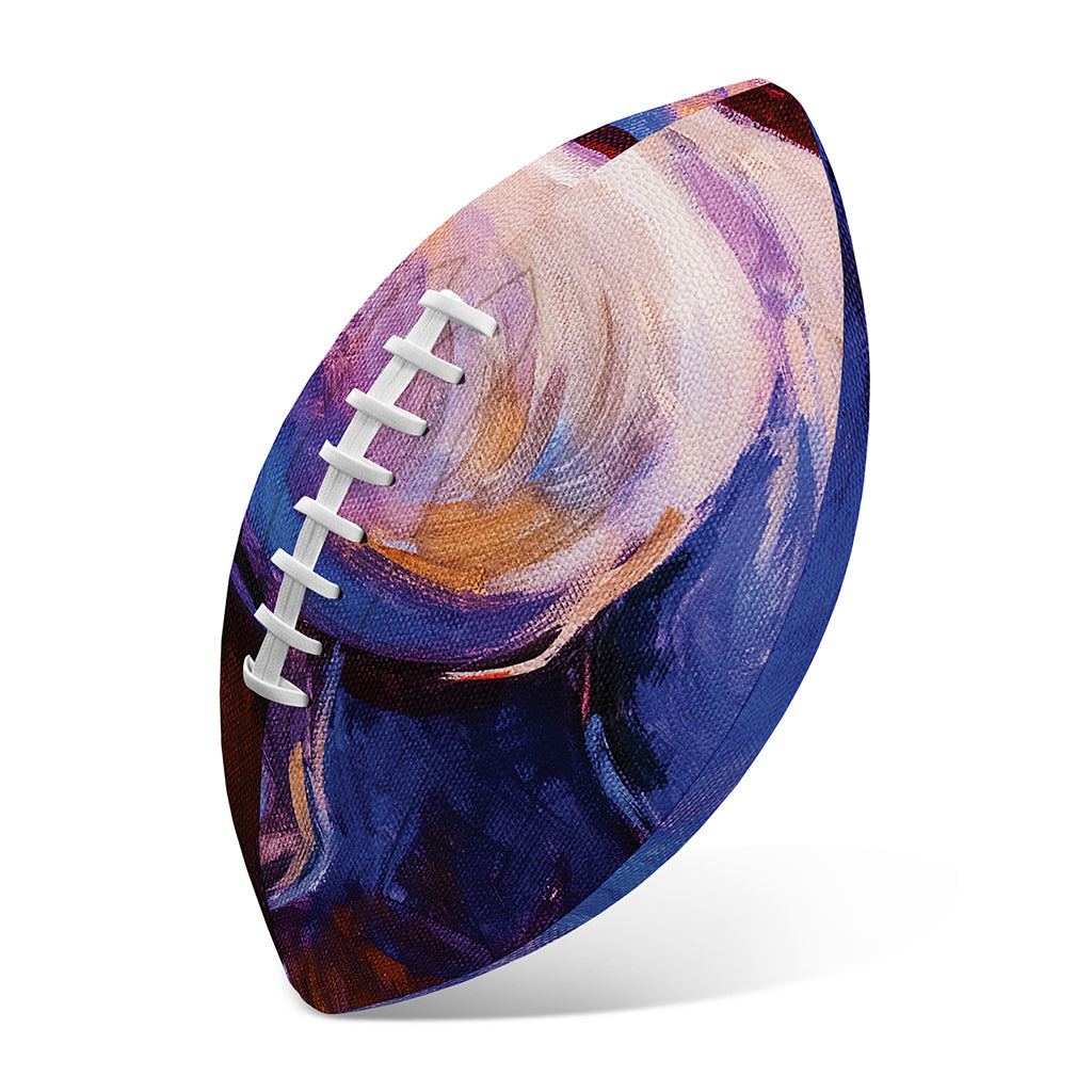 Colorful Horse Portrait Print Rugby Ball