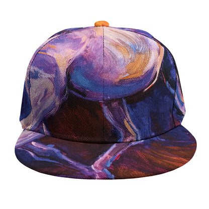 Colorful Horse Portrait Print Snapback Cap