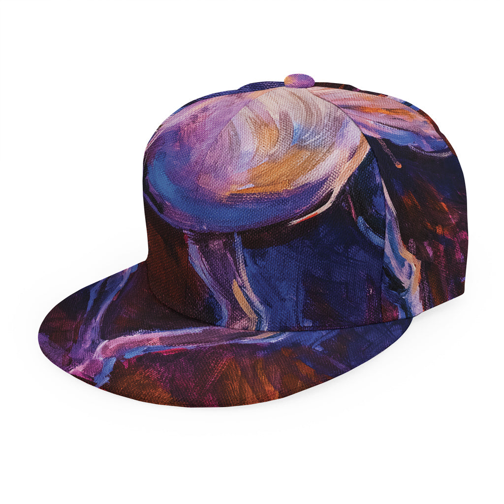 Colorful Horse Portrait Print Snapback Cap