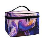 Colorful Horse Portrait Print Travel Makeup Bag