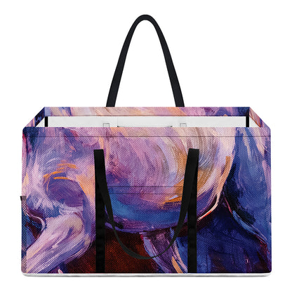 Colorful Horse Portrait Print Utility Tote Bag