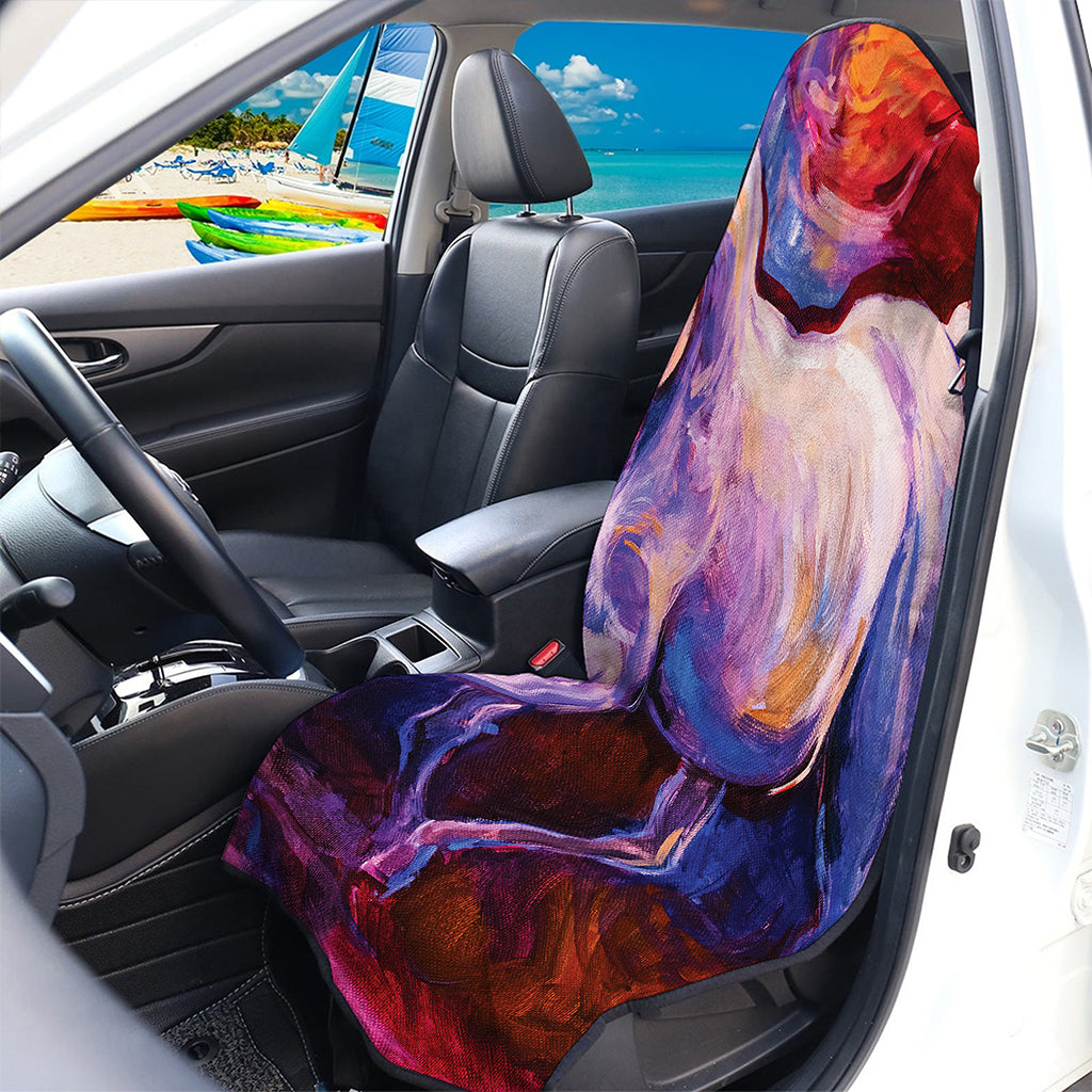 Colorful Horse Portrait Print Waterproof Car Seat Cover