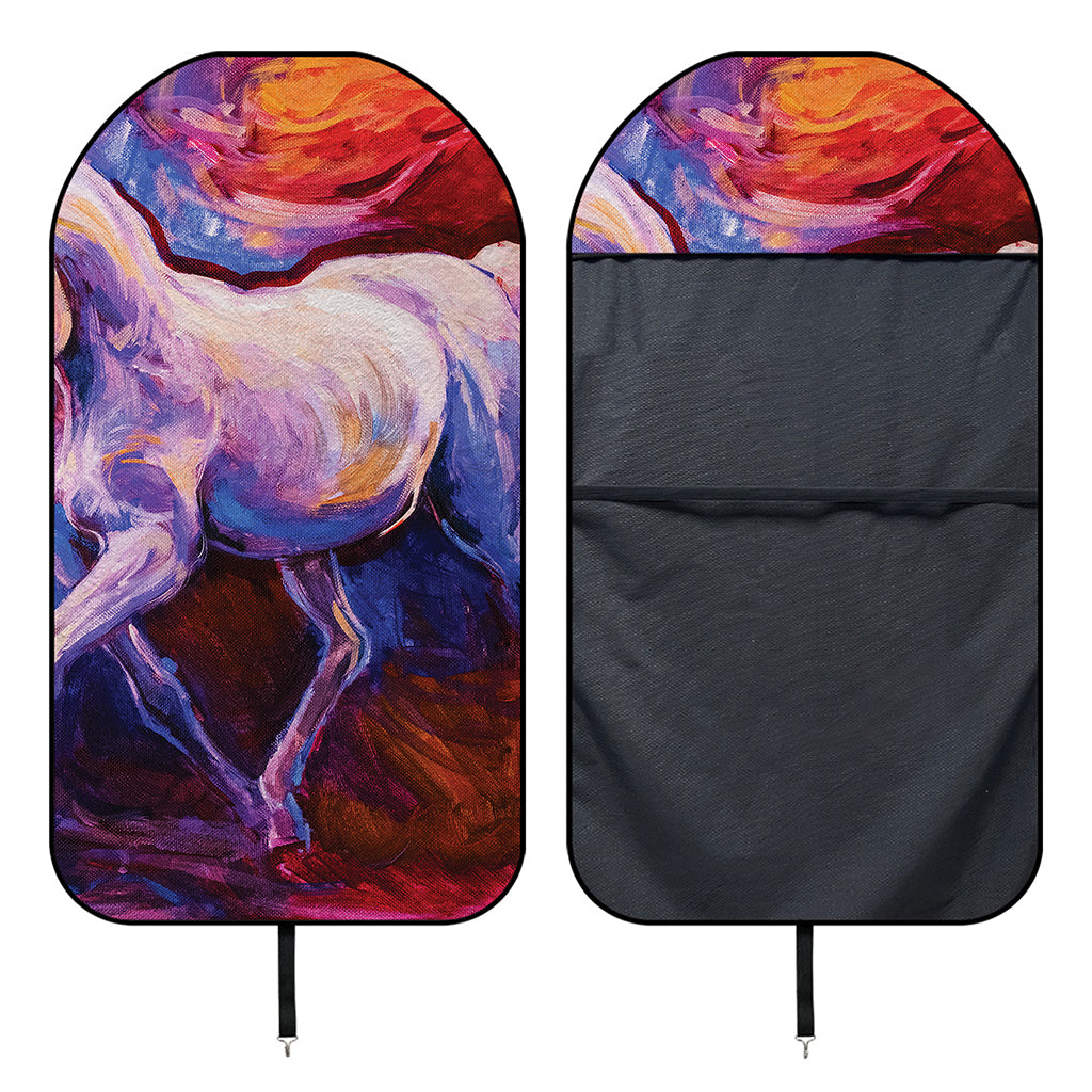 Colorful Horse Portrait Print Waterproof Car Seat Cover