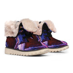 Colorful Horse Portrait Print Winter Boots