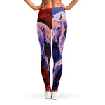 Colorful Horse Portrait Print Women's Leggings