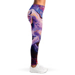 Colorful Horse Portrait Print Women's Leggings