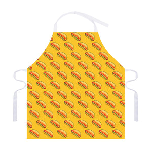 Colorful Hot Dog Pattern Print Adjustable Apron