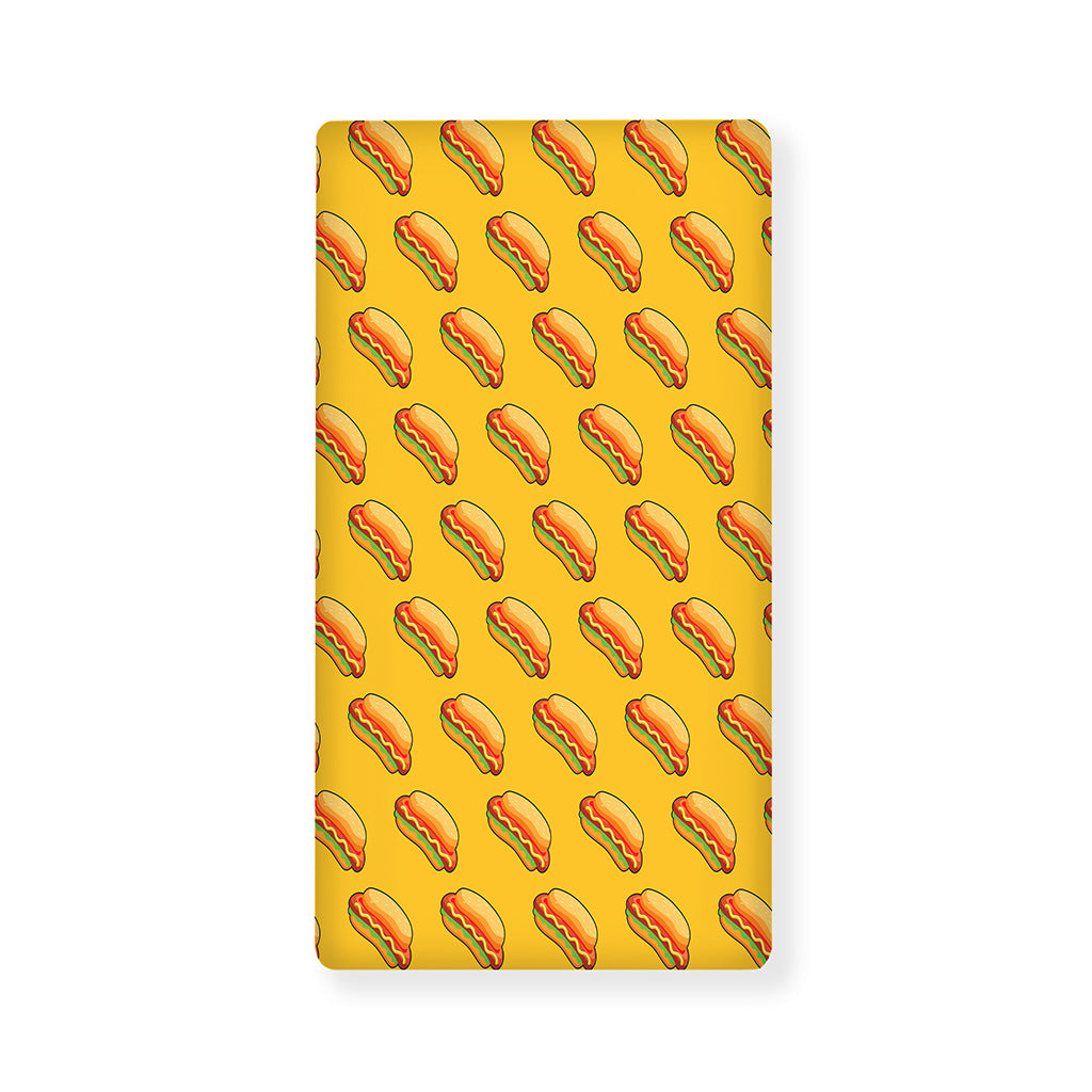 Colorful Hot Dog Pattern Print Baby Crib Sheet