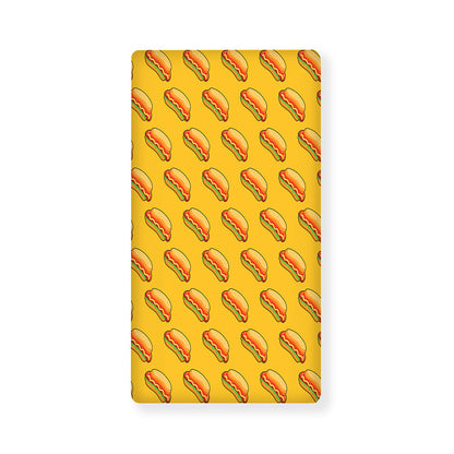 Colorful Hot Dog Pattern Print Baby Crib Sheet