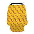 Colorful Hot Dog Pattern Print Baby Seat Cover