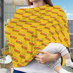 Colorful Hot Dog Pattern Print Baby Seat Cover