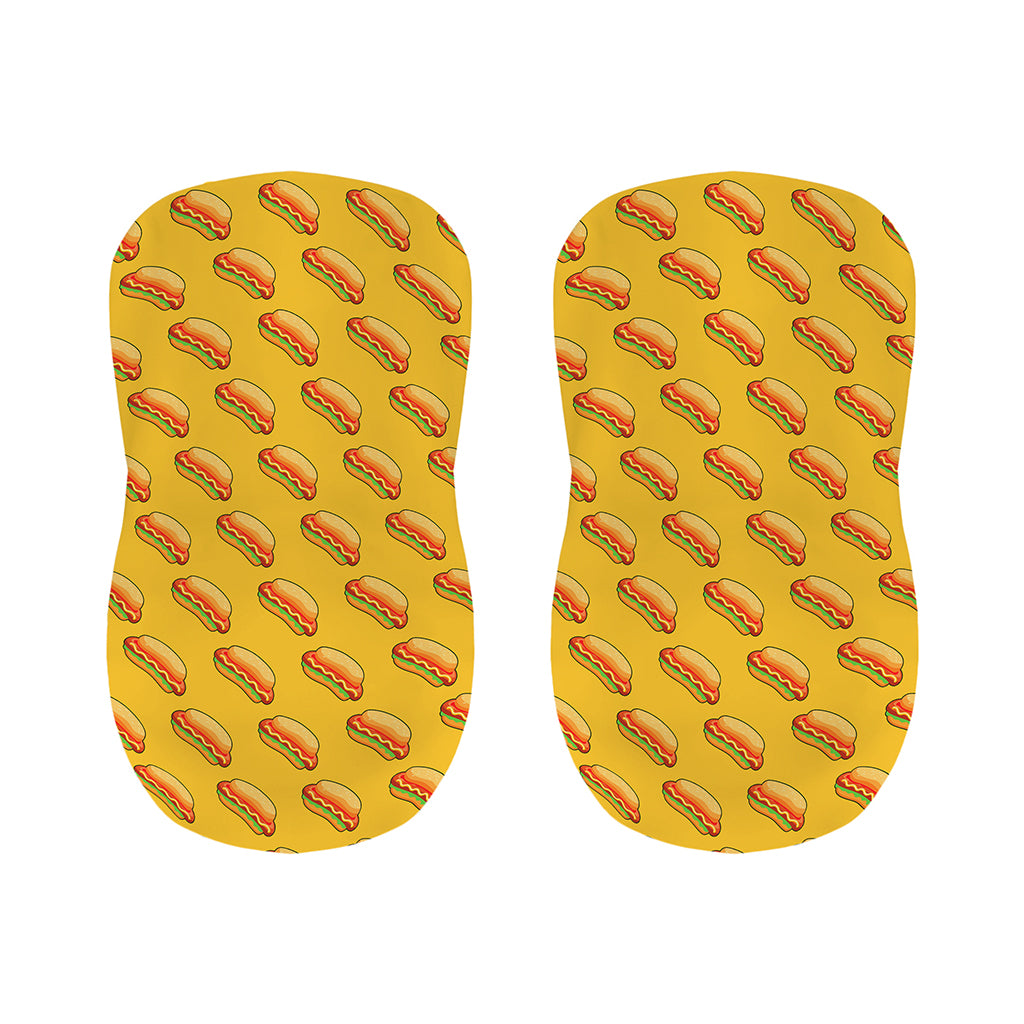Colorful Hot Dog Pattern Print Bar Stool Covers