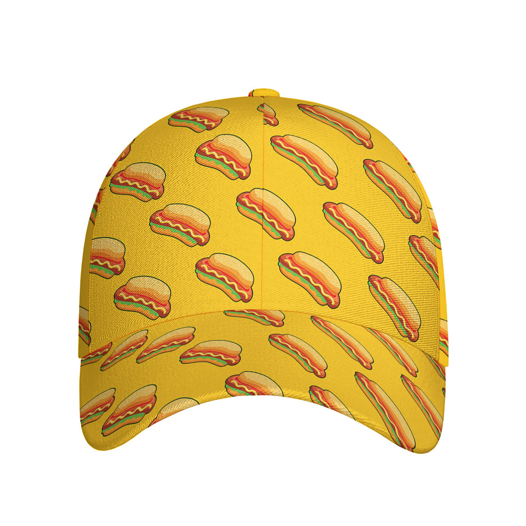 Colorful Hot Dog Pattern Print Baseball Cap