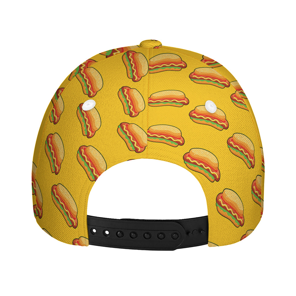 Colorful Hot Dog Pattern Print Baseball Cap