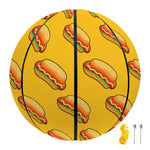 Colorful Hot Dog Pattern Print Basketball