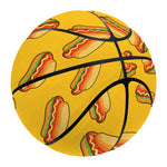 Colorful Hot Dog Pattern Print Basketball
