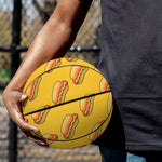 Colorful Hot Dog Pattern Print Basketball