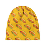 Colorful Hot Dog Pattern Print Beanie