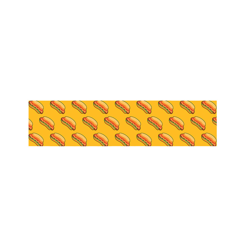 Colorful Hot Dog Pattern Print Bed Runner
