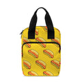 Colorful Hot Dog Pattern Print Bible Tote Bag
