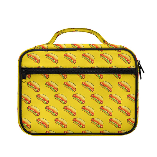 Colorful Hot Dog Pattern Print Briefcase Bible Bag