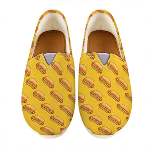 Colorful Hot Dog Pattern Print Casual Shoes