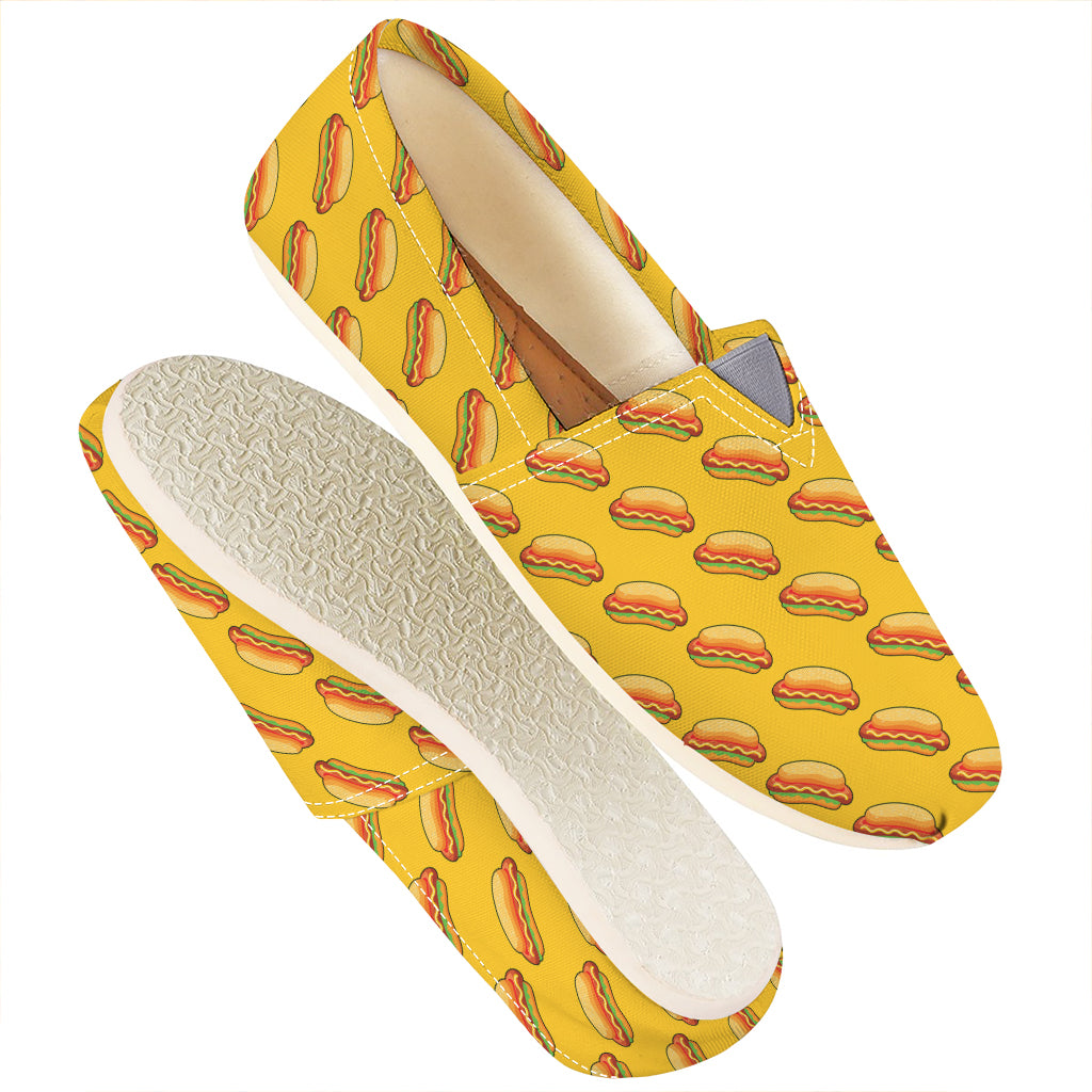 Colorful Hot Dog Pattern Print Casual Shoes