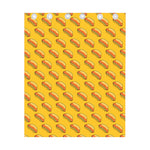 Colorful Hot Dog Pattern Print Curtain