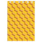 Colorful Hot Dog Pattern Print Curtain