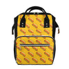 Colorful Hot Dog Pattern Print Diaper Bag