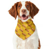 Colorful Hot Dog Pattern Print Dog Bandana