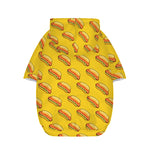 Colorful Hot Dog Pattern Print Dog Zip Up Hoodie